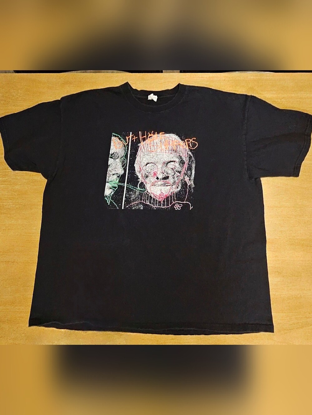 Butthole Surfers Graphic Band T-Shirt Black 2XL 100% Cotton Alternative Rock Tee